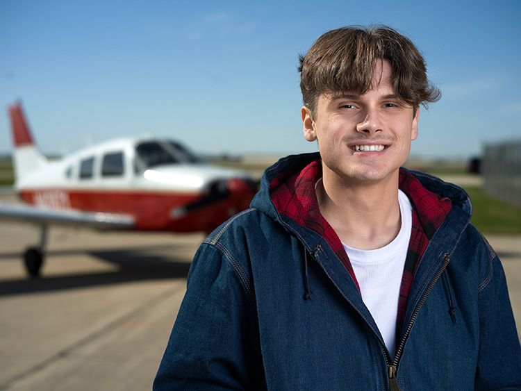 Behind the scenes is ‘fascinating’ for Kohawk hired as the Eastern Iowa Airport’s first aviation management intern